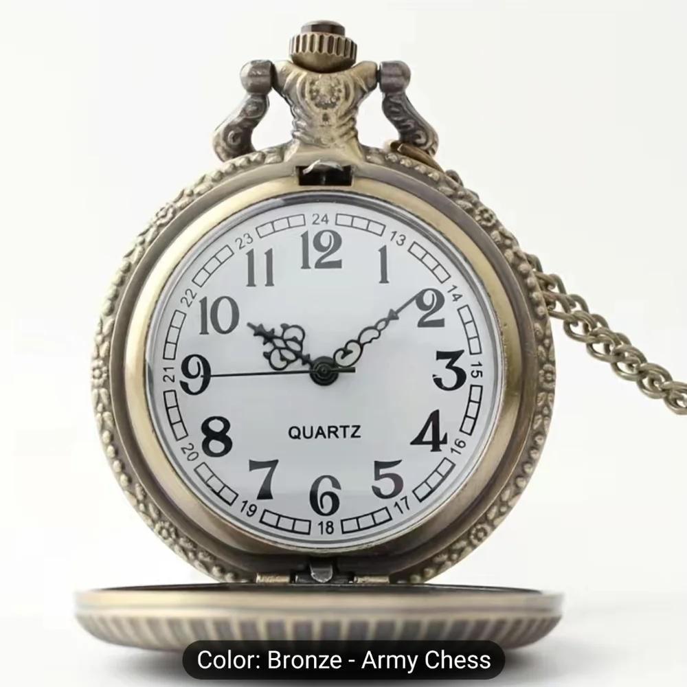New Vintage American Air Force Quartz Pocket Watch, Gift For A Military Fan